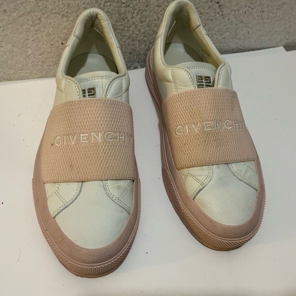 Givenchy Women City Sneakers White/Pink 100% calf leather -Size 37
